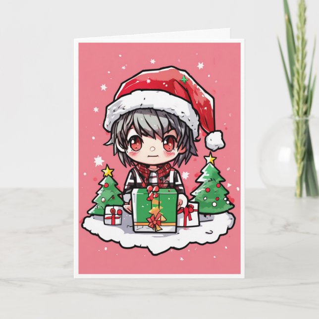 Cartoon-Weihnachtskarte Karte (Vorderseite)
