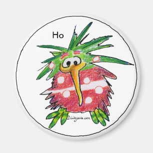 Cartoon-Weihnachtskiwi-Magnet Magnet