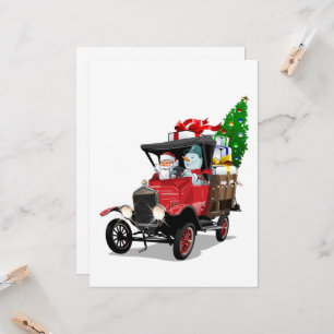 Cartoon Weihnachtswagen