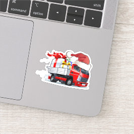 Cartoon Weihnachtswagen Aufkleber
