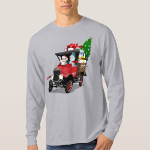 Cartoon Weihnachtswagen T-Shirt