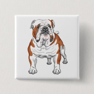 Cartoon Welpe Dog Lover spendet Niedlichen englisc Button