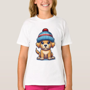 Cartoon Welppy Wear Beanie Hat T-Shirt