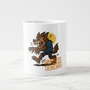 Cartoon Werewolf - von Halloween genehmigt Jumbo-Tasse