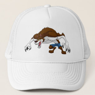 Cartoon Werwolf Truckerkappe