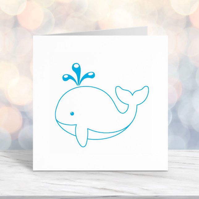 Cartoon Whale Permastempel (Von Creator hochgeladen)