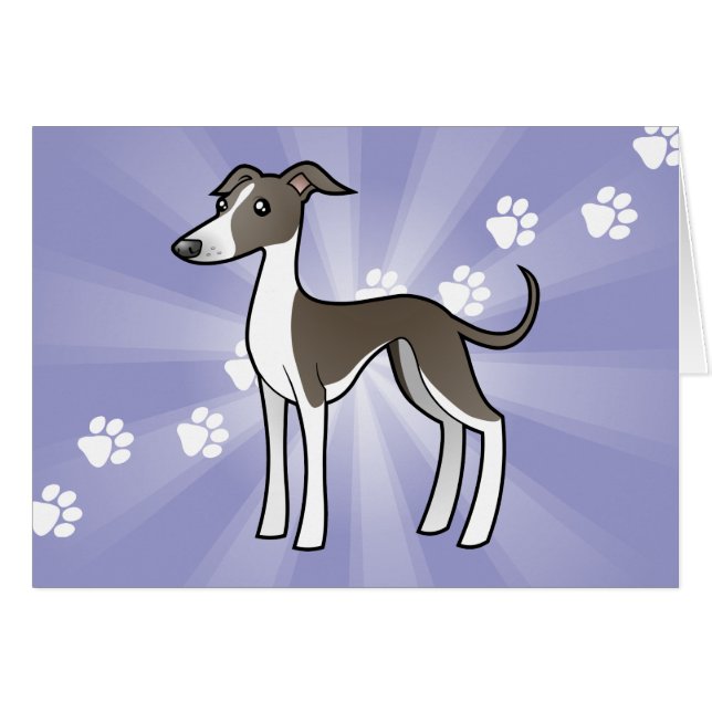 Cartoon-Windhund/Whippet/italienischer Windhund (Vorderseite (Horizontal))