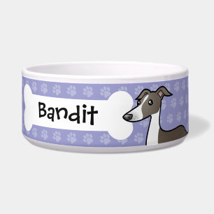 Cartoon-Windhund/Whippet/italienischer Windhund Napf