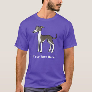 Cartoon-Windhund/Whippet/italienischer Windhund T-Shirt