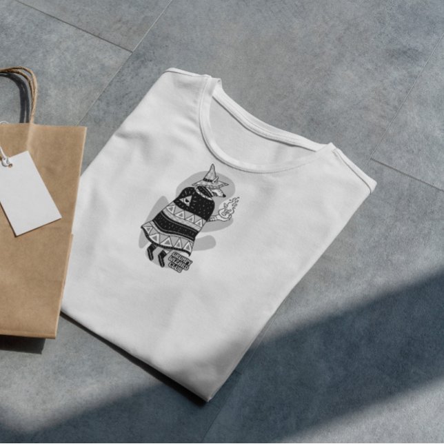 Cartoon Wizard Wolf Fantasy T-Shirt (Von Creator hochgeladen)