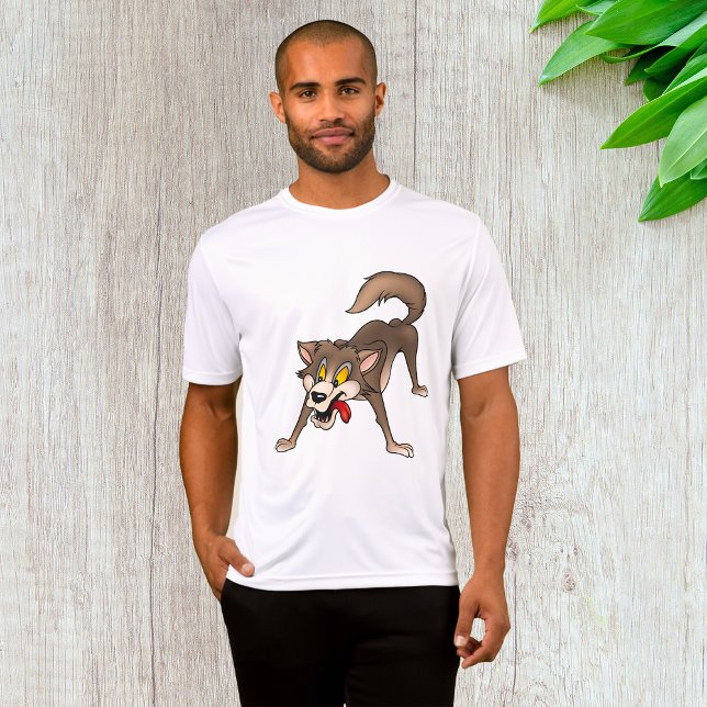 Cartoon Wolf mit Goofy Expression T-Shirt (Von Creator hochgeladen)