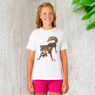 Cartoon Wolf mit Goofy Expression T-Shirt