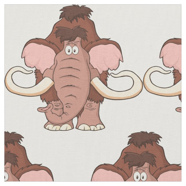 Cartoon-wolliges Mammut Stoff (Nahaufnahme)