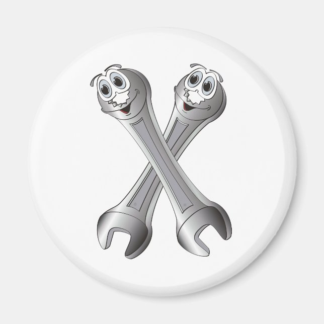 Cartoon Wrenches Magnet (Vorne)