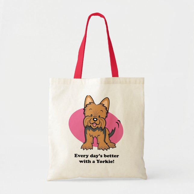 Cartoon Yorkie Tasche (Vorne)
