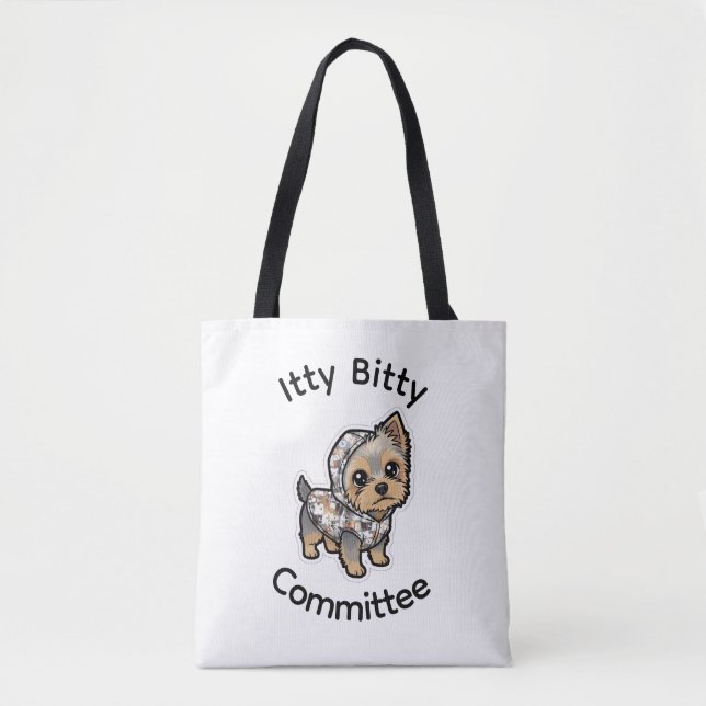 Cartoon Yorkie-Tasche (Vorderseite)