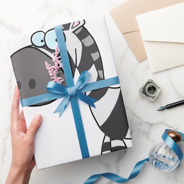 Cartoon Zebra Geschenkpapier (Von Creator hochgeladen)