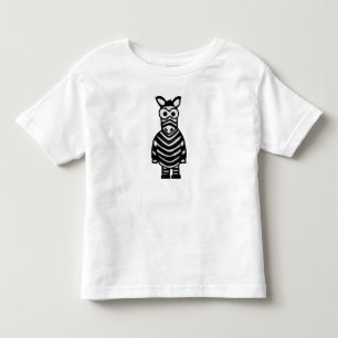 Cartoon Zebra Kleinkind T-shirt