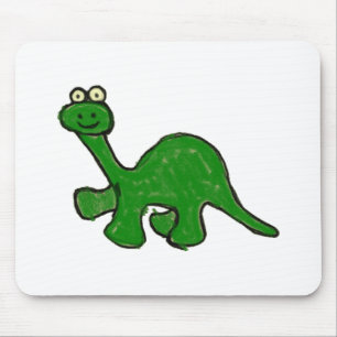 Cartoon-Zeichenstiftbrontosaurus-Sammlung Mousepad