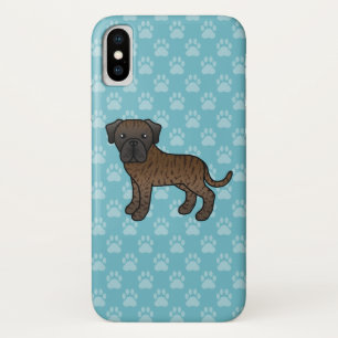Cartoon Zeichn von Brindle English Mastiff Hund Case-Mate iPhone Hülle