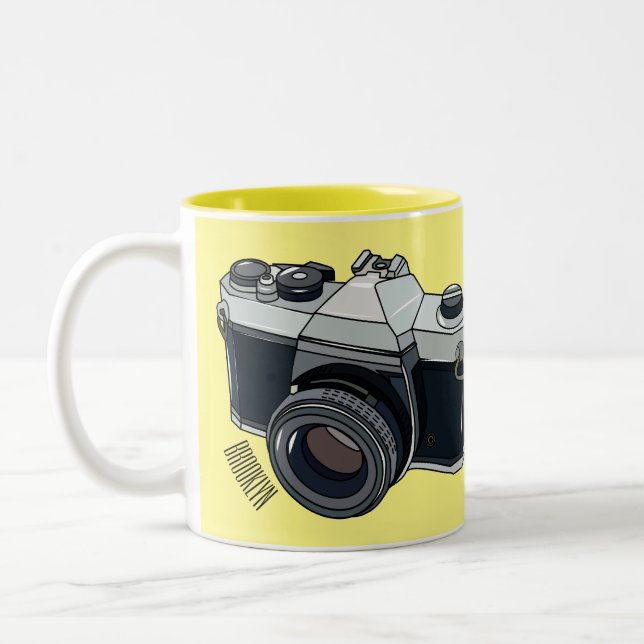 Cartoon Zweifarbige Tasse (Links)