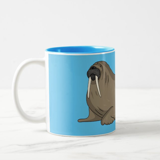 Cartoon Zweifarbige Tasse (Links)