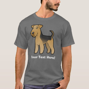 Cartoonairedale-Terrier/Waliser-Terrier T-Shirt