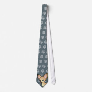 CartoonChihuahua (glatter Mantel) Krawatte