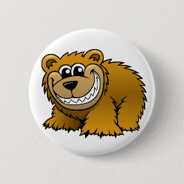 Cartoongrizzly-Bär Button