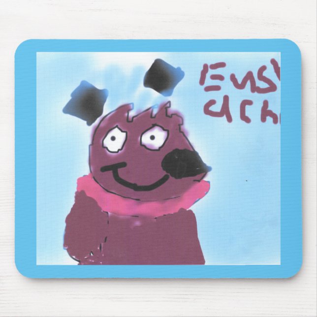 Cartoonhundeentwurf Mousepad (Vorne)