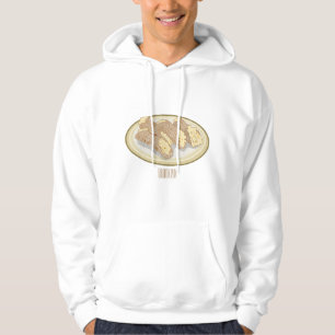 Cartoonillustration von Cannoli Hoodie