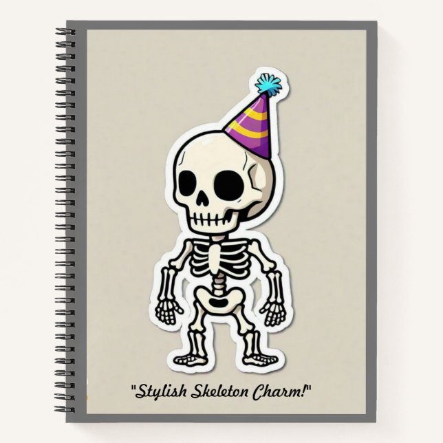 "Cartoonish Spooky Charm" Notizbuch (Vorderseite)