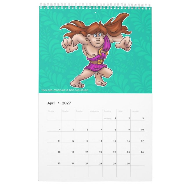Cartoonkalender JMG Studio 2017 Kalender (Apr 2027)