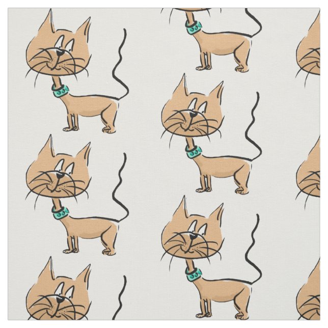 Cartoonkatzengewebe Stoff (Muster)