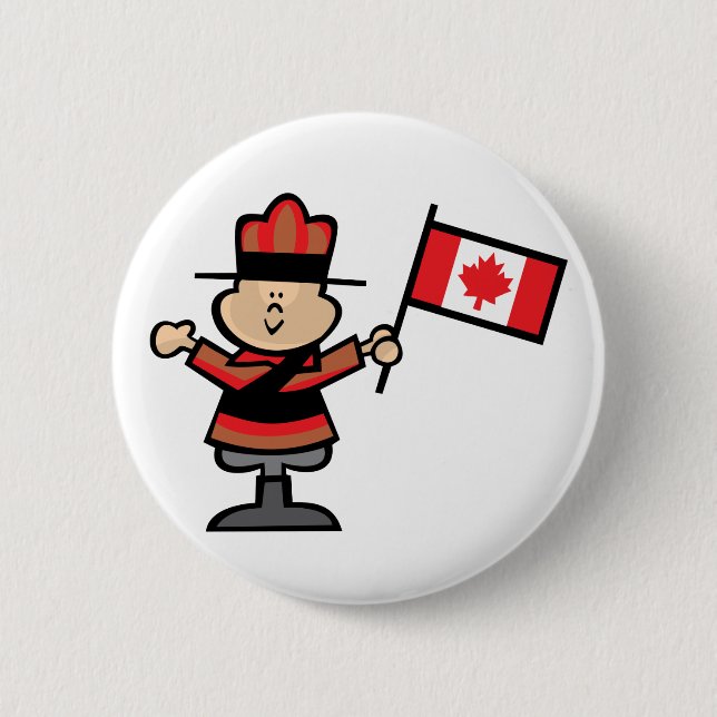 CartoonMountie Button (Vorderseite)
