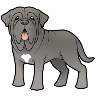 Cartoonneapolitanischer Mastiff Fotoskulptur Magnet