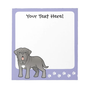 Cartoonneapolitanischer Mastiff Notizblock