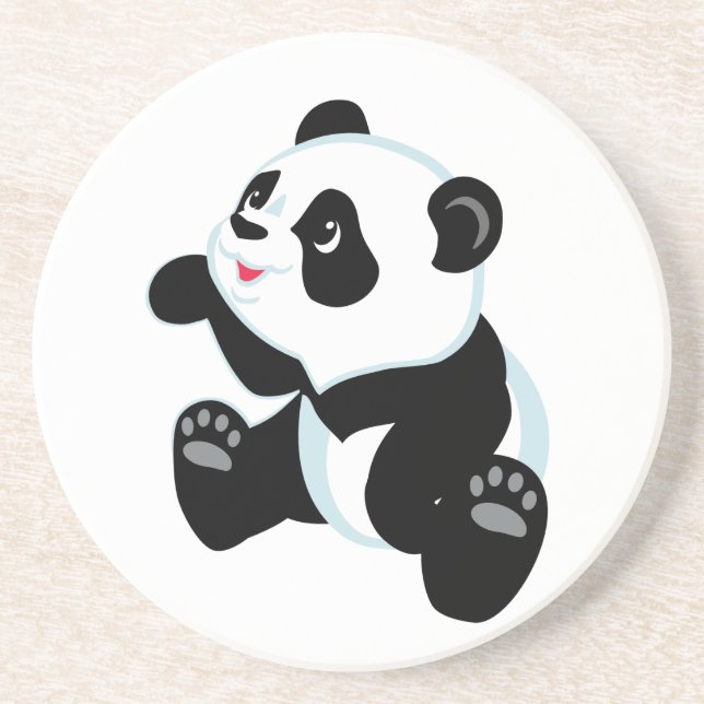 Cartoonpanda Getränkeuntersetzer (Vorne)