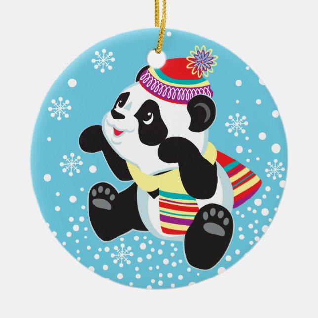 Cartoonpanda Keramikornament (Vorne)