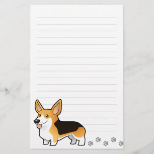 Cartoonpembroke-WaliserCorgi Briefpapier