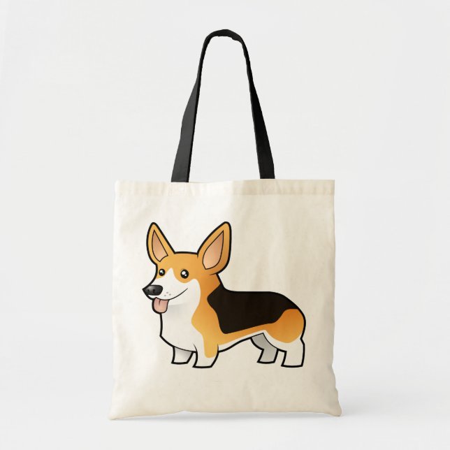 Cartoonpembroke-WaliserCorgi Tragetasche (Vorne)