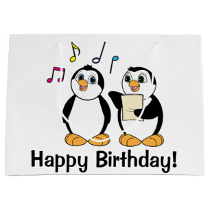 CartoonPenguins, die alles Gute zum Geburtstag Große Geschenktüte