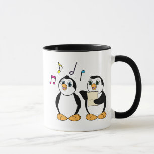 CartoonPenguins, die Tasse singen