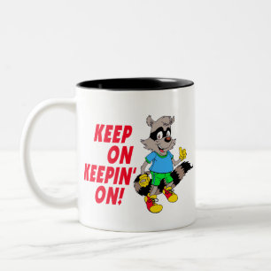 CartoonRaccoon Zweifarbige Tasse