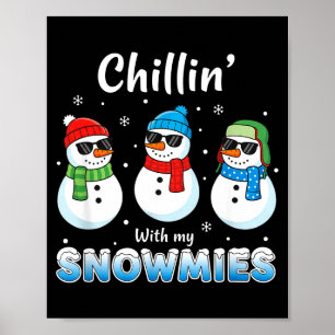 Cartoons chillen mit meinen Schneemännern, Lustige Poster