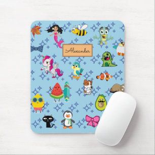 Cartoons funkeln süße blaue Kinder-Cartoons  Mousepad
