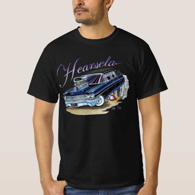 Cartoons im Styling 1963 Cadillac Hearse T - Shirt (Vorderseite)