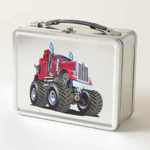 Cartoons Monster Abschleppwagen Metall Brotdose