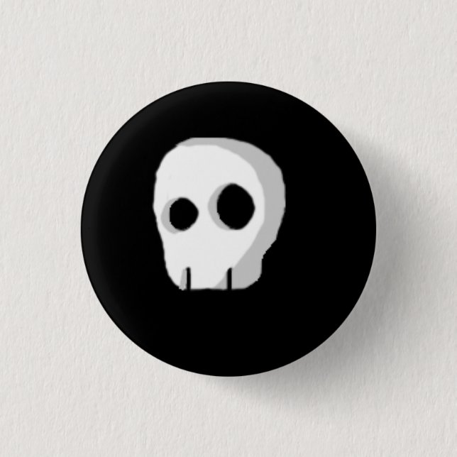 Cartoonschädel Button (Vorderseite)