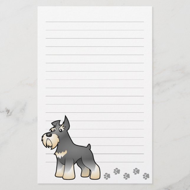CartoonSchnauzer Briefpapier (Vorderseite)